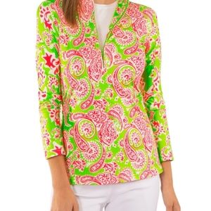 Paisley Track Fit Top